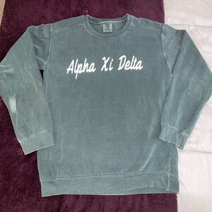 Comfort Colors Alpha Xi Delta (AXiD) crewneck